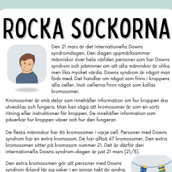 Rocka sockorna läsförståelse