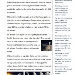 Läsförståelse – Faktatexter med frågor, ordförklaringar och bildstöd (åk 4–7)