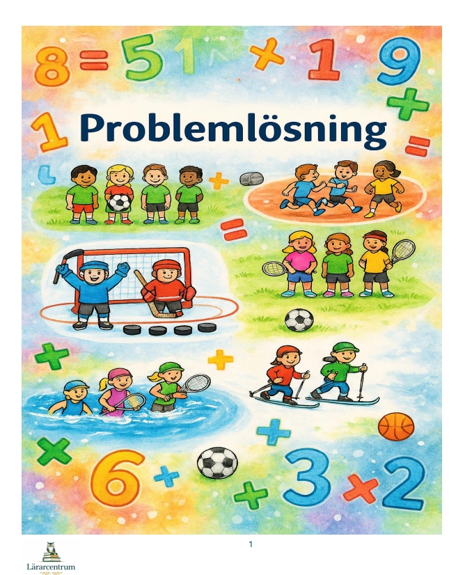 Problemlösningshäfte – Sport (åk 2–3) (fungerar även i åk 1 med stöd och åk 4 för repetition)