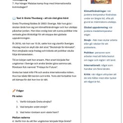 Läsförståelsehäfte – Internationella kvinnodagen (Åk 4–6)