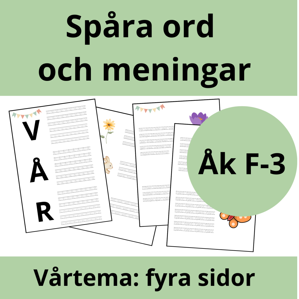 Spåra ord och meningar: Vårtema