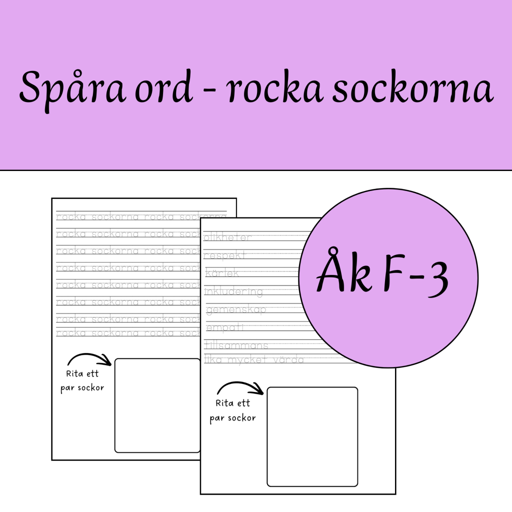 Rocka sockorna – spåra ord