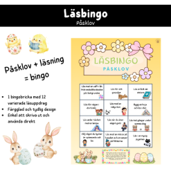 Läsbingo Påsklov – Läsutmaning åk F–3