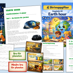 Earth Hour – läs, skriv och reflektera om vår planet (temapaket)