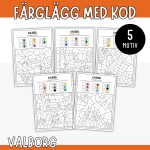 Färglägg med kod – Valborg - bild 1
