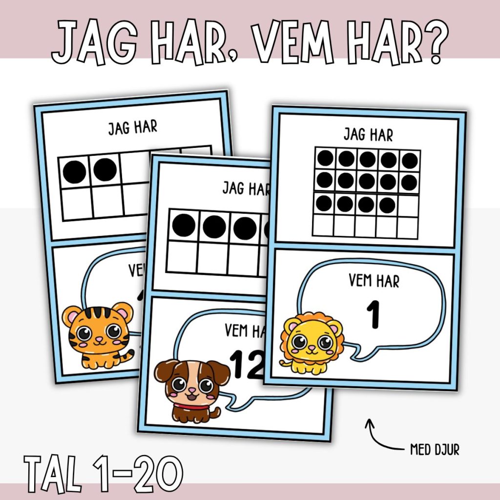 Jag har, vem har? – Mattespel 1-20