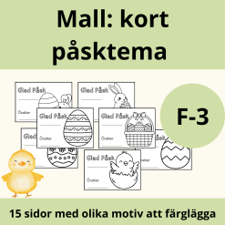 Mall: Påsk-kort