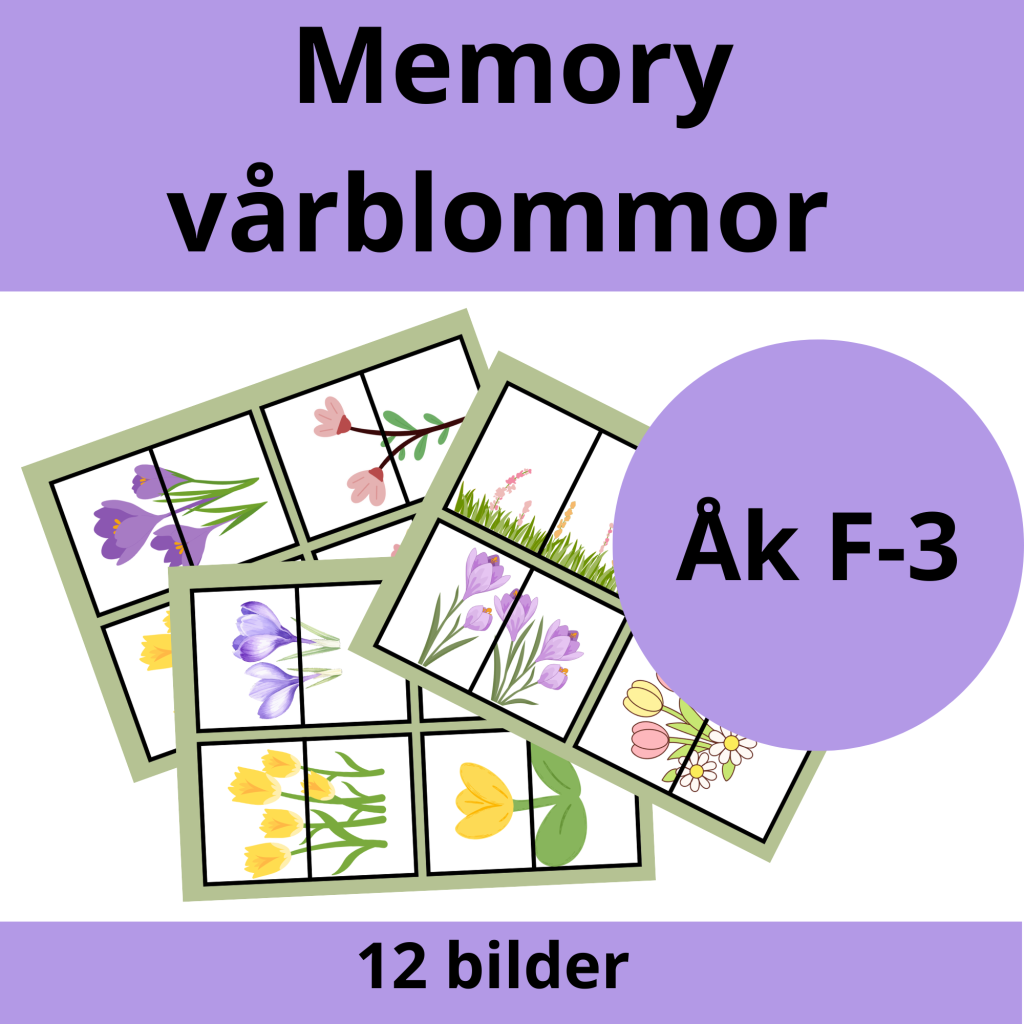 Memory: Vårblommor