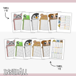 Multiplikationsrutor (djur) – Tabell 1-10 och 1-12 - bild 2