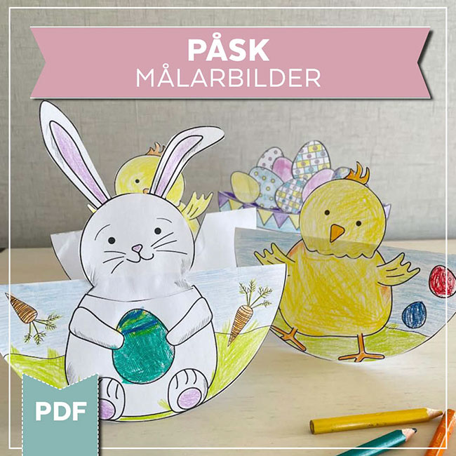 Målarbilder påskmotiv