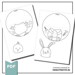 Målarbilder påskmotiv