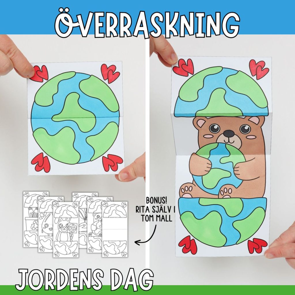 Jordens dag pyssel – Skapa ett öppningsbart jordklot