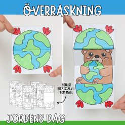 Jordens dag pyssel - Skapa ett öppningsbart jordklot