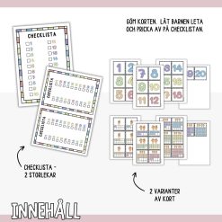 Matte-skattjakt 1–20 - Leta siffror och antal