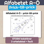 Alfabetet A–Ö – Prick-till-prick (STORA bokstäver) - bild 1