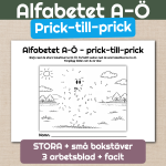 Alfabetet A–Ö – Prick-till-prick (STORA + små bokstäver) - bild 1
