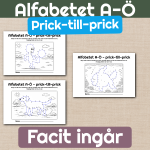 Alfabetet A–Ö – Prick-till-prick (STORA + små bokstäver) - bild 3