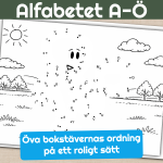 Alfabetet A–Ö – Prick-till-prick (STORA + små bokstäver) - bild 4