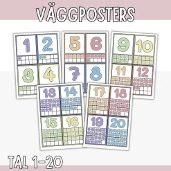 Sifferposters - Tal 1-20