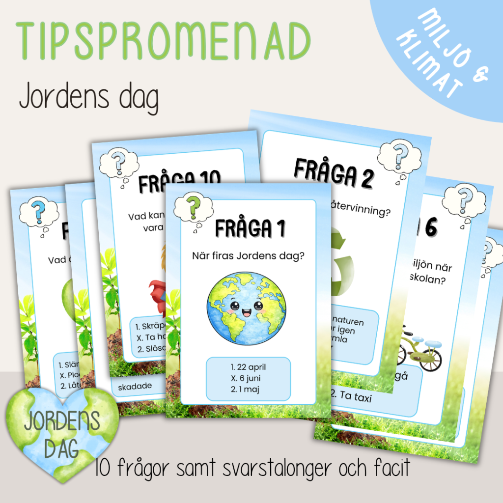 Jordens dag – Earth day – Tipspromenad
