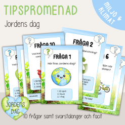 Jordens dag - Earth day - Tipspromenad