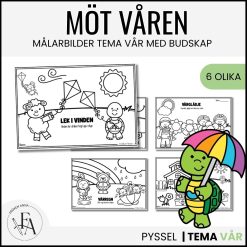 Målarbilder med vårtema med budskap