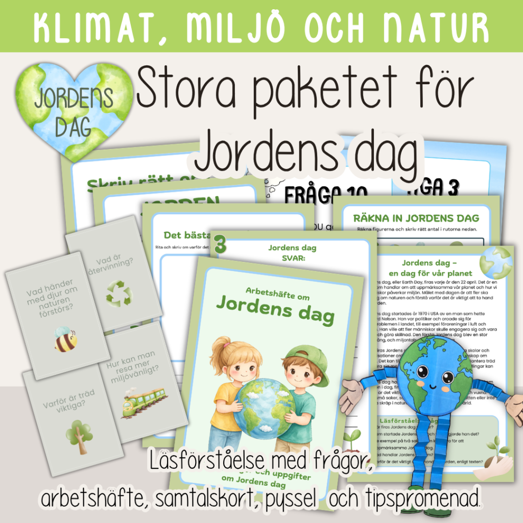 Jordens dag – Paket – Allt du behöver till Jordens dag – Earth day