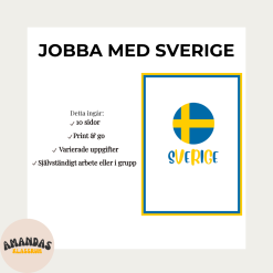 Upptäck Sverige – Arbetsmaterial till nationaldagen för FK–åk 2