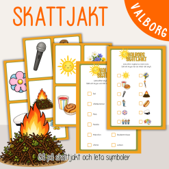 Valborg - Skattjakt med tema Valborgsmässoafton - Vårtema