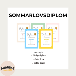 Diplom till skolavslutningen