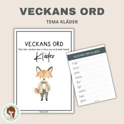 Veckans ord - kläder