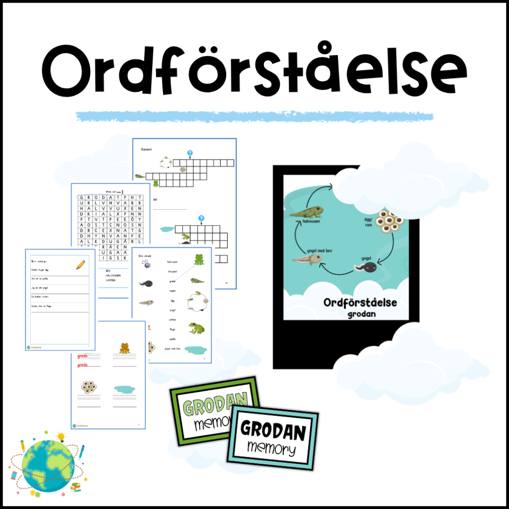 Ordförståelse – Grodan och Memory