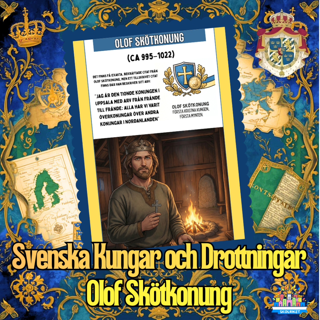 Svenska Kungar och Drottningar – Olof Skötkonung