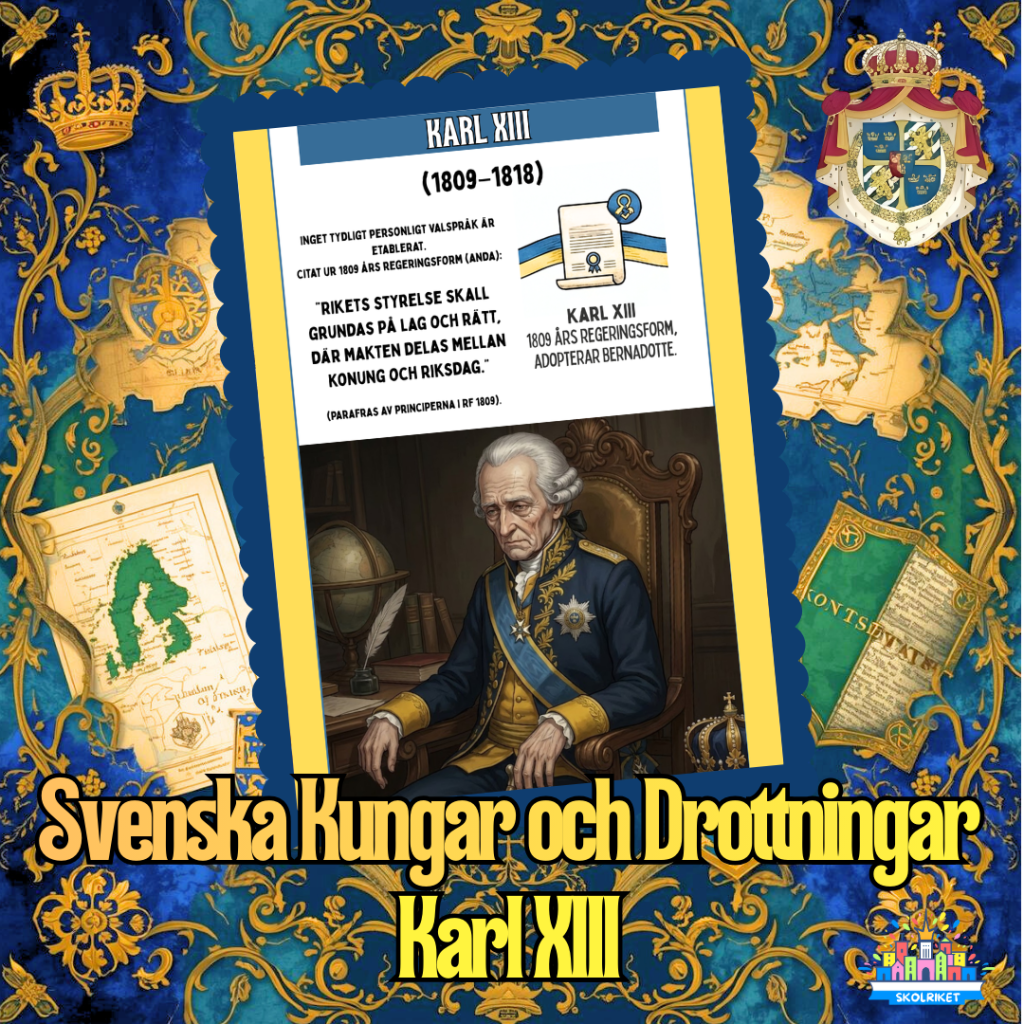 Svenska Kungar och Drottningar – Karl XIII