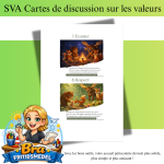Français Cartes de discussion – Valeurs: 10 questions pour créer des échanges calmes et enrichissants en accueil périscolaire Amis de la forêt Deux images A5 sur une feuille A4 - bild 2