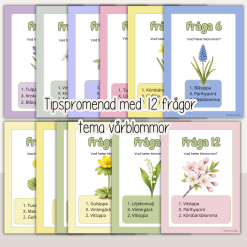 Vår - Vårtema - Vårblommor - Tipspromenad