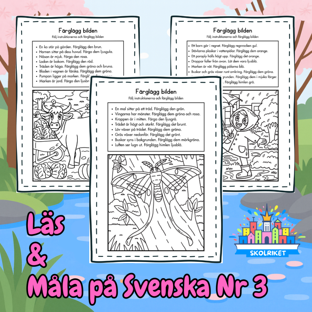 Läs och Måla på Svenska 3