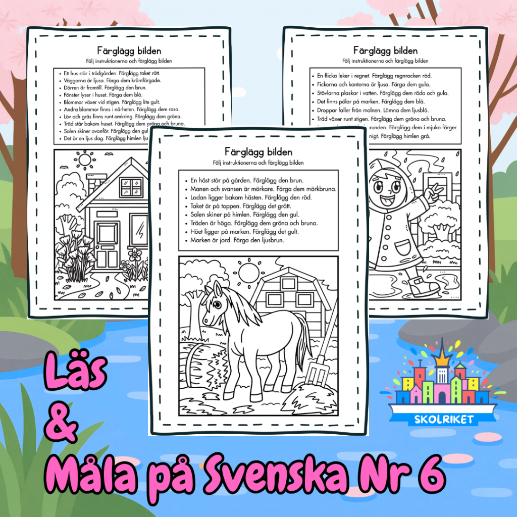 Läs och Måla på Svenska 6