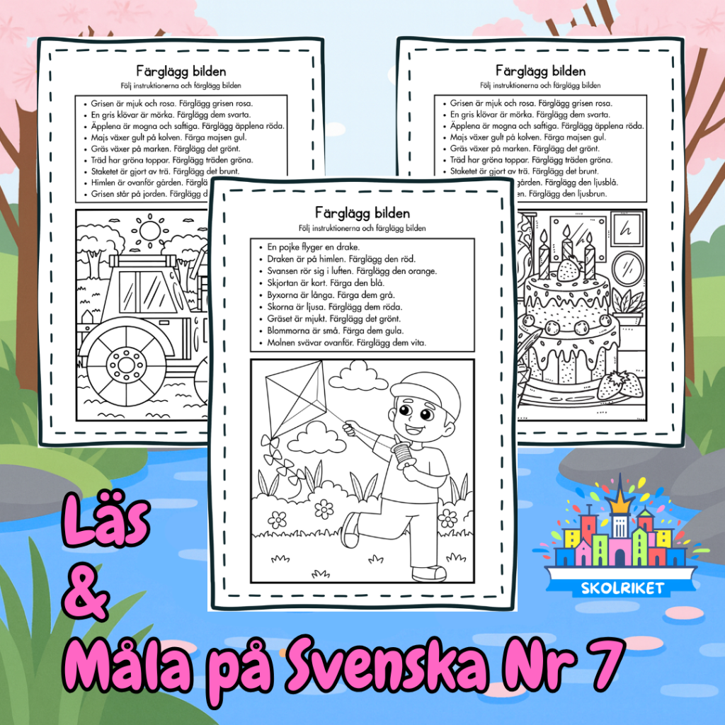 Läs och Måla på Svenska 7