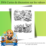 Français Cartes de discussion – Valeurs: 10 questions pour créer des échanges calmes et enrichissants en accueil périscolaire Amis de la forêt Deux images A5 sur une feuille A4 - bild 3