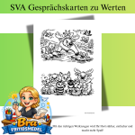 Deutsch Gesprächskarten – Werte: 10 Fragen für ruhige und bedeutungsvolle Gespräche im Hort Waldfreunde Zwei A5-Bilder auf einem A4-Blatt - bild 3