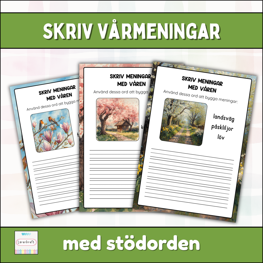 Skriva meningar med våren