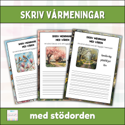 Skriva meningar med våren