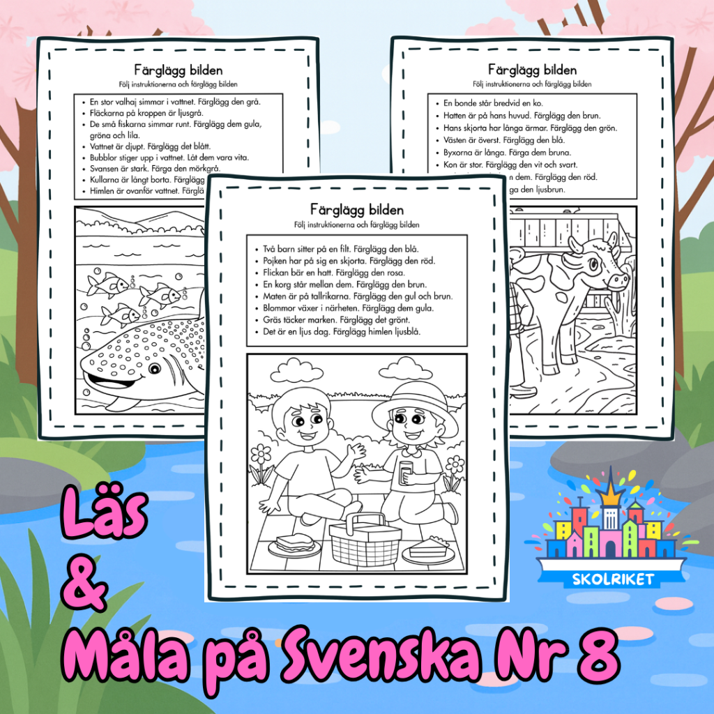 Läs och Måla på Svenska 8