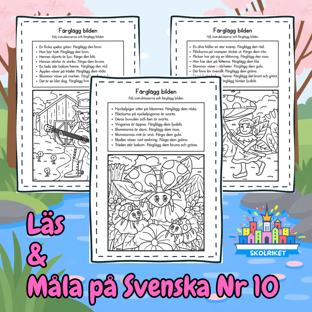 Läs och Måla på Svenska 10