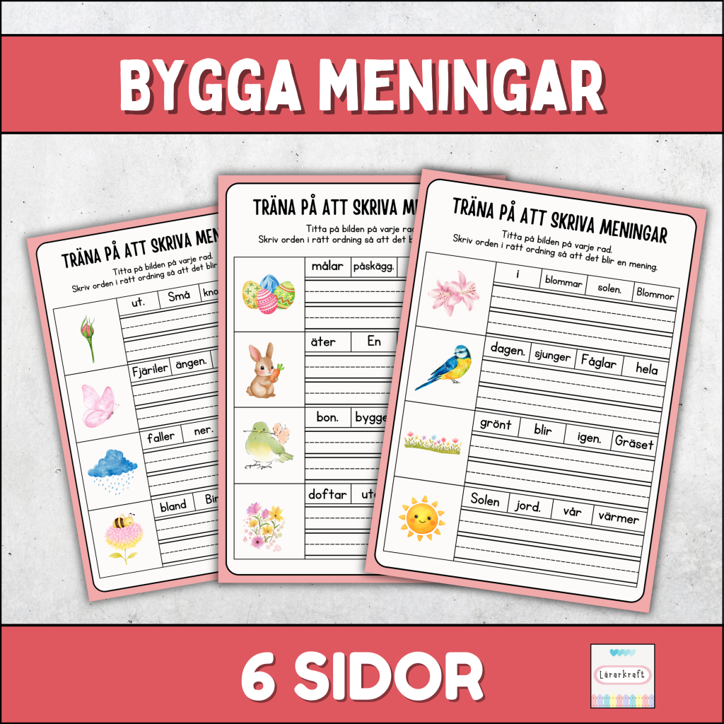 Bygga meningar med Våren