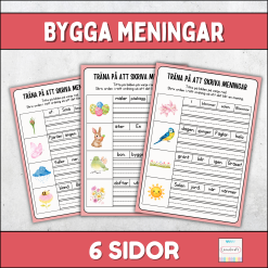 Bygga meningar med Våren
