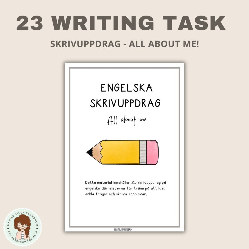 Engelska skrivuppdrag – all about me