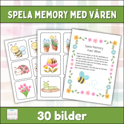 Våren Spela Memory (30 bilder)