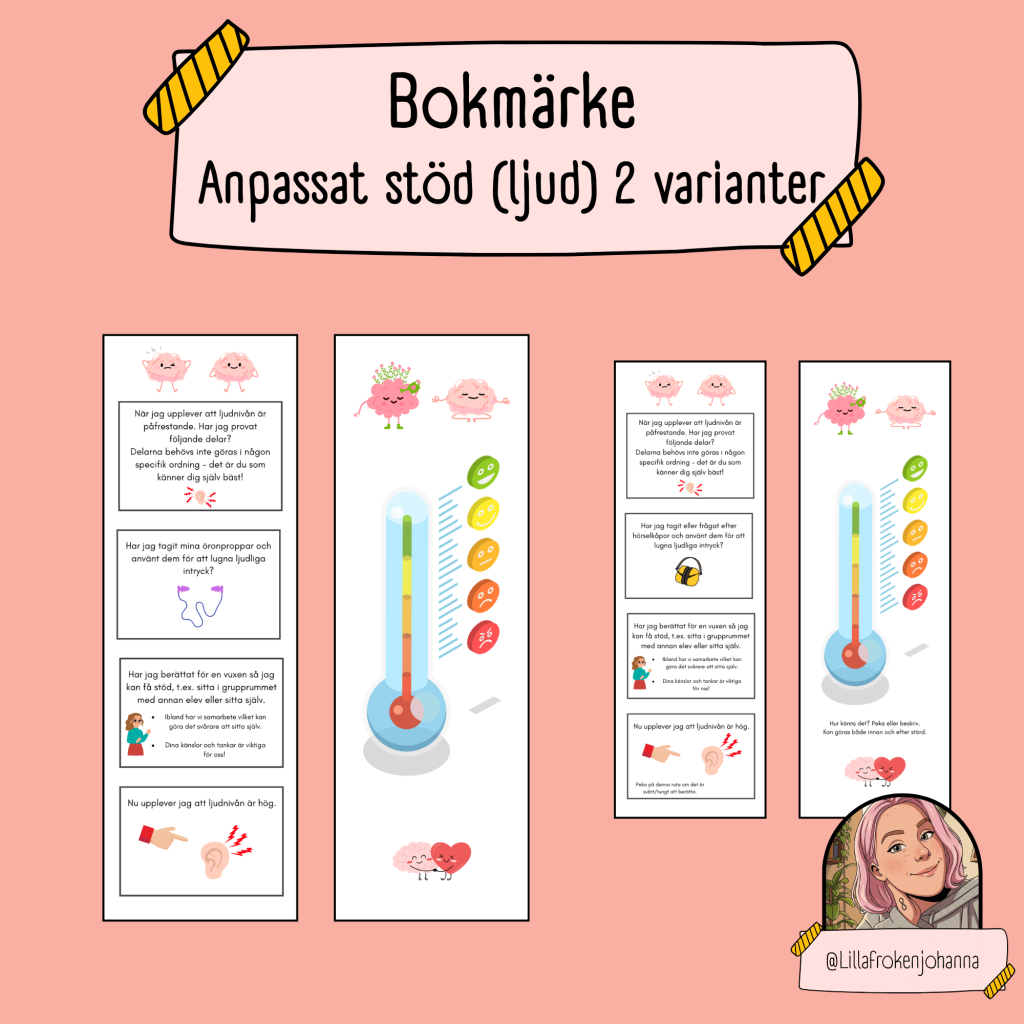 Bokmärke – anpassat stöd (ljud)